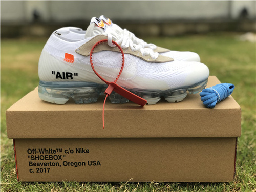 OFF-WHITE Super Alliance Nike 2018 Atmospheric Cushion_ Pure White Color. Original level_ 36--46-9890c45f